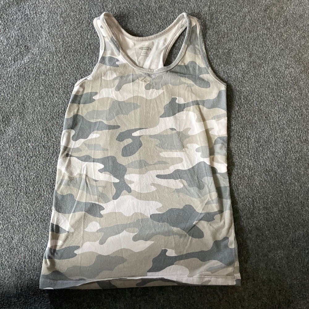 Camo Girls fitted Tank top